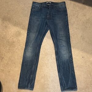 Stone Island Men’s Straight Jeans in Washed Blue